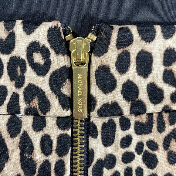 Michael Kors leopard print A-line Knee-length Skirt - Picture 3 of 4